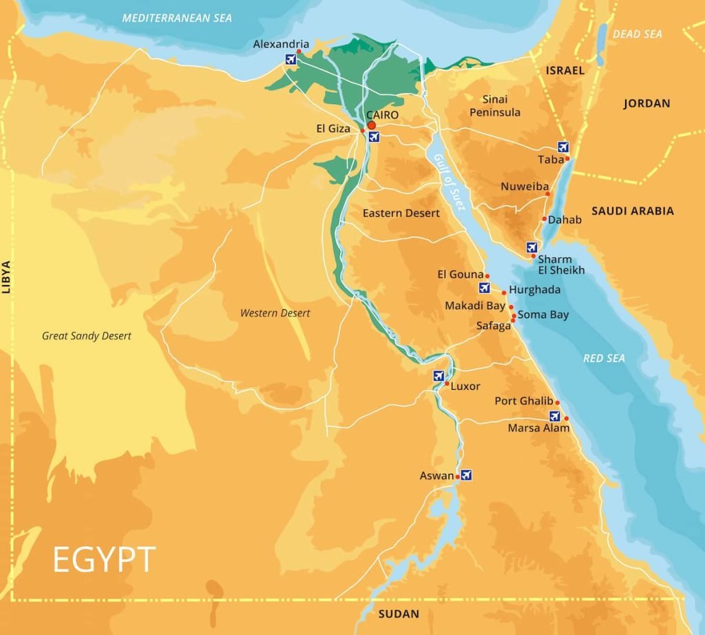 Mapa de Abu Simbel 