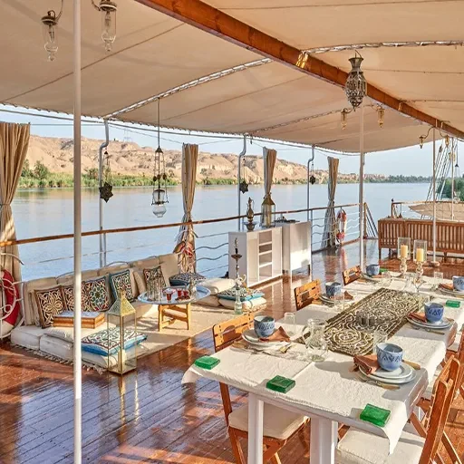 Dahabiya Crucero Nilo Lazuli Karnak 5 Días Luxor Asuán