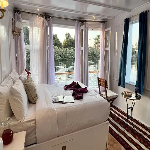 Dahabiya Crucero Nilo Lazuli King Farouk 4 Días Asuán Luxor