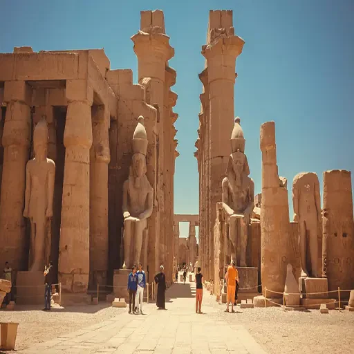 El Despertar de los Faraones Bajo la Noche Nubia Espectáculo De Luz Y Sonido en Karnak