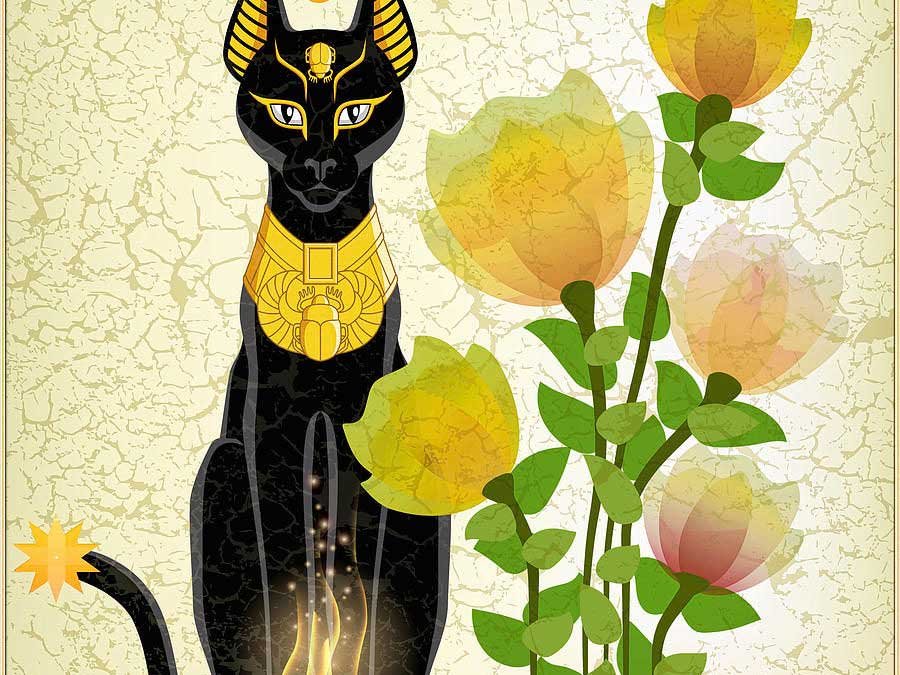 La diosa egipcia del gato Bastet