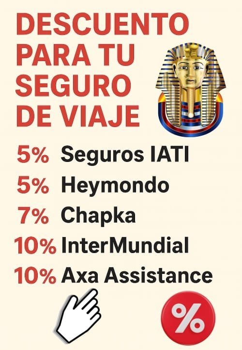 Seguros de viaje para actividades tur&iacute;sticas en Egipto