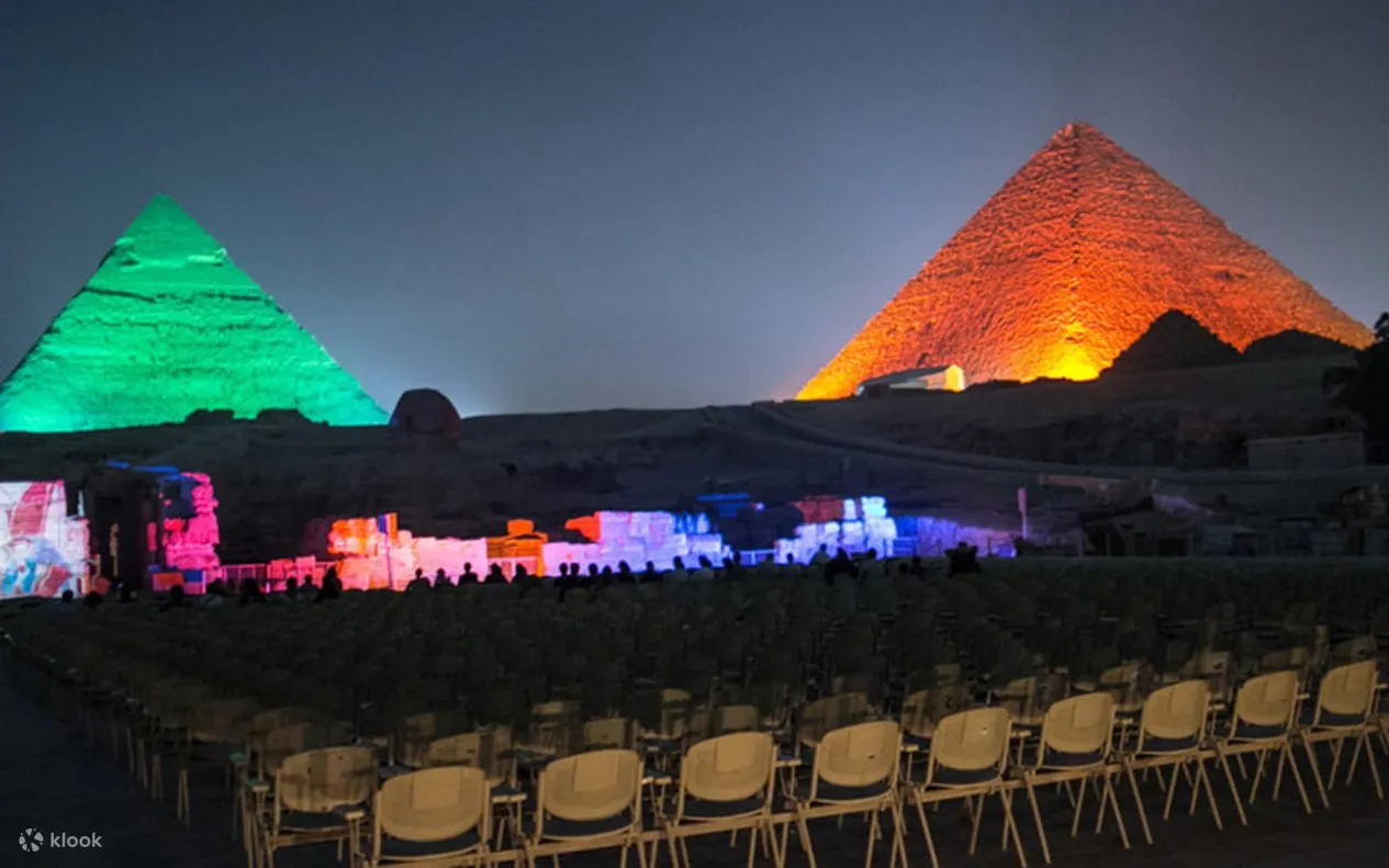 Espectaculo Luces Piramides Show Privado de Sonido y Luz en las Pirámides de Giza