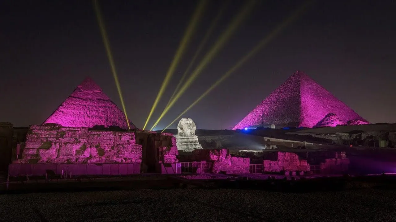 Espectaculo Luces Piramides Show Privado de Sonido y Luz en las Pirámides de Giza