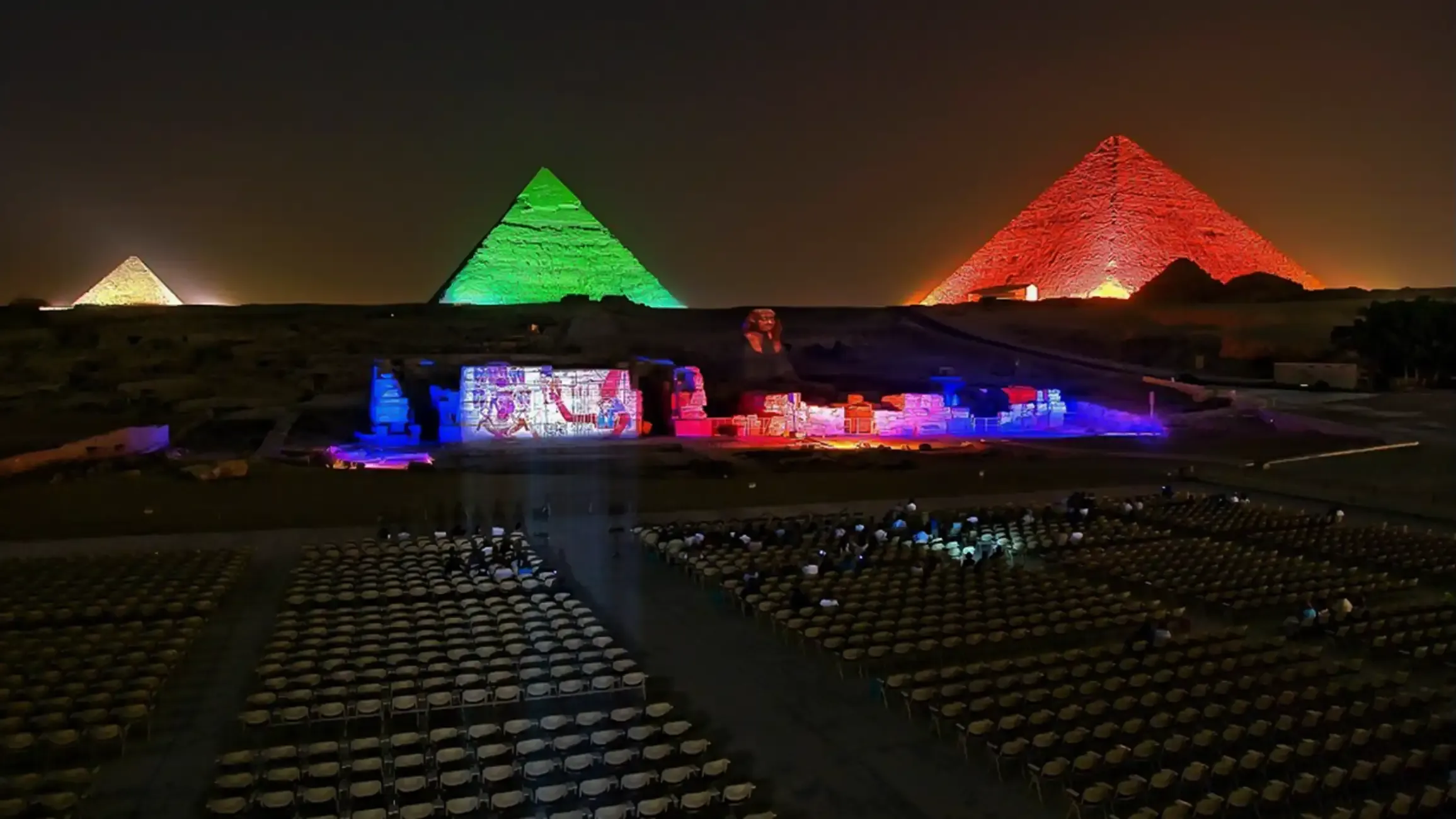 Espectaculo Luces Piramides Show Privado de Sonido y Luz en las Pirámides de Giza