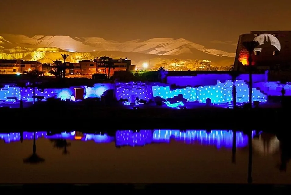 El Despertar de los Faraones Bajo la Noche Nubia Espectáculo De Luz Y Sonido en Karnak